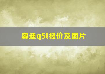 奥迪q5l报价及图片