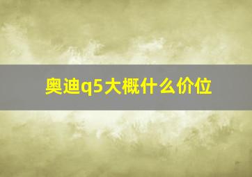 奥迪q5大概什么价位