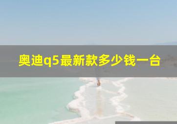 奥迪q5最新款多少钱一台