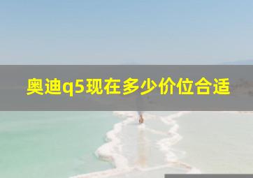 奥迪q5现在多少价位合适