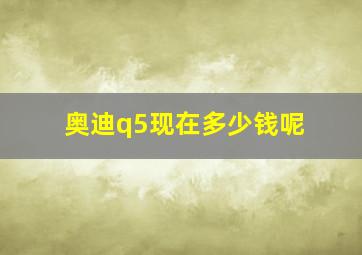 奥迪q5现在多少钱呢