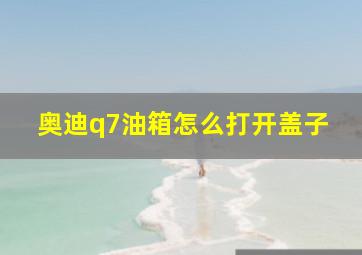 奥迪q7油箱怎么打开盖子