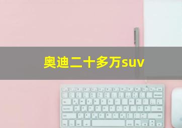 奥迪二十多万suv