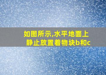 如图所示,水平地面上静止放置着物块b和c