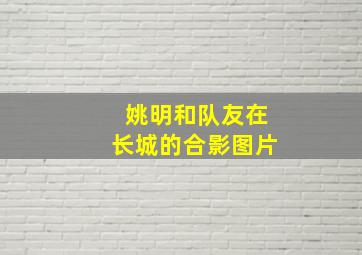 姚明和队友在长城的合影图片