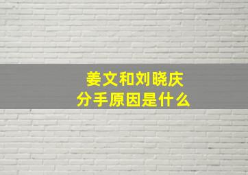 姜文和刘晓庆分手原因是什么