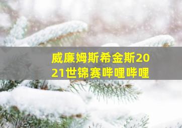 威廉姆斯希金斯2021世锦赛哔哩哔哩