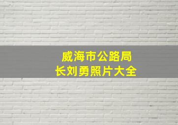 威海市公路局长刘勇照片大全