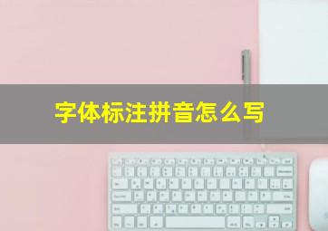 字体标注拼音怎么写