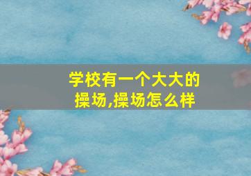 学校有一个大大的操场,操场怎么样