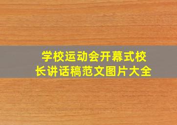 学校运动会开幕式校长讲话稿范文图片大全