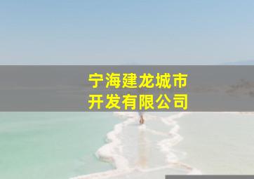 宁海建龙城市开发有限公司