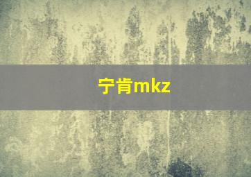 宁肯mkz