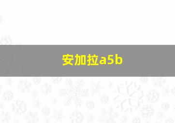 安加拉a5b