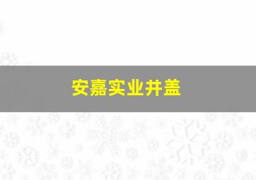 安嘉实业井盖