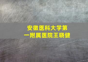 安徽医科大学第一附属医院王晓健