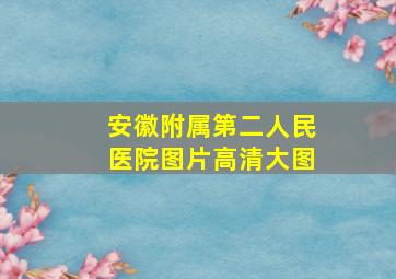 安徽附属第二人民医院图片高清大图