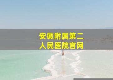 安徽附属第二人民医院官网