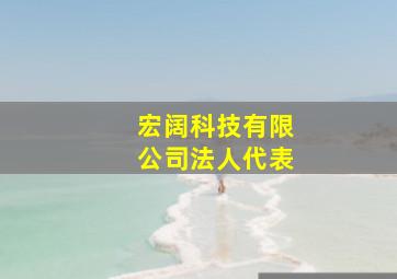 宏阔科技有限公司法人代表