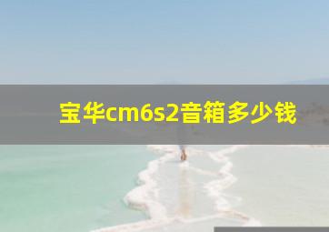 宝华cm6s2音箱多少钱