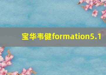 宝华韦健formation5.1