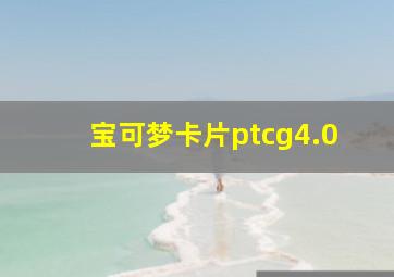 宝可梦卡片ptcg4.0