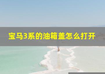 宝马3系的油箱盖怎么打开