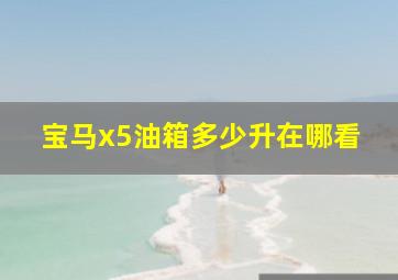 宝马x5油箱多少升在哪看