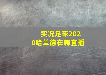 实况足球2020哈兰德在哪直播