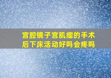 宫腔镜子宫肌瘤的手术后下床活动好吗会疼吗