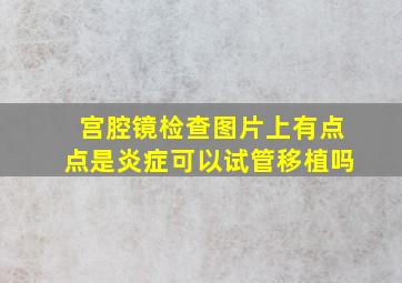 宫腔镜检查图片上有点点是炎症可以试管移植吗