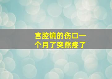 宫腔镜的伤口一个月了突然疼了