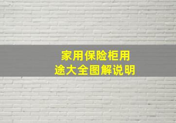 家用保险柜用途大全图解说明