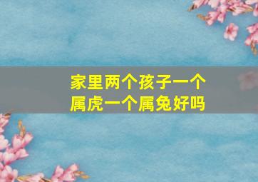 家里两个孩子一个属虎一个属兔好吗