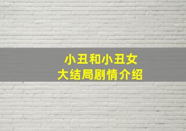 小丑和小丑女大结局剧情介绍