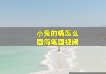 小兔的嘴怎么画简笔画视频