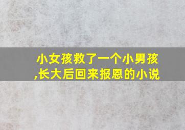 小女孩救了一个小男孩,长大后回来报恩的小说