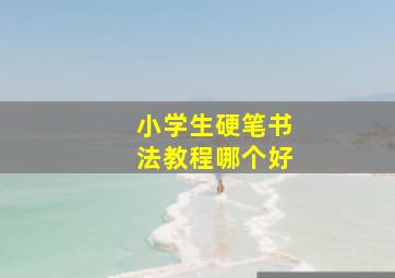 小学生硬笔书法教程哪个好