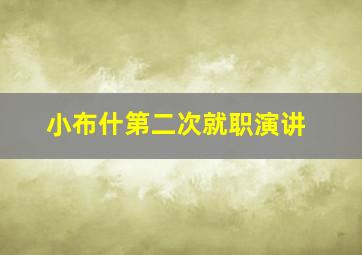 小布什第二次就职演讲