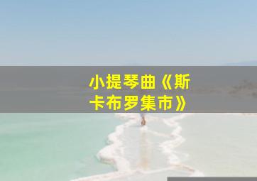 小提琴曲《斯卡布罗集市》