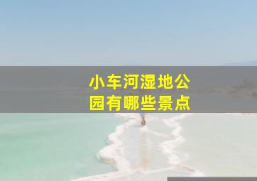 小车河湿地公园有哪些景点