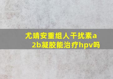 尤靖安重组人干扰素a2b凝胶能治疗hpv吗