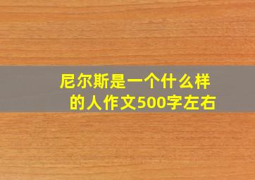 尼尔斯是一个什么样的人作文500字左右