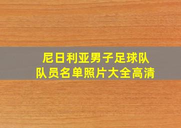 尼日利亚男子足球队队员名单照片大全高清