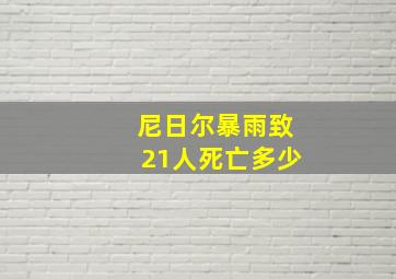 尼日尔暴雨致21人死亡多少