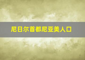 尼日尔首都尼亚美人口