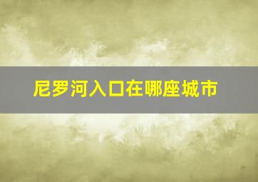 尼罗河入口在哪座城市