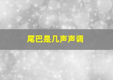 尾巴是几声声调