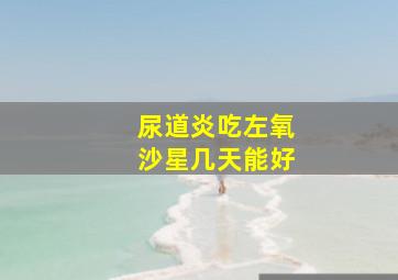 尿道炎吃左氧沙星几天能好