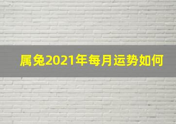 属兔2021年每月运势如何